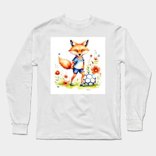 Foxie Fox The Soccer Player Long Sleeve T-Shirt